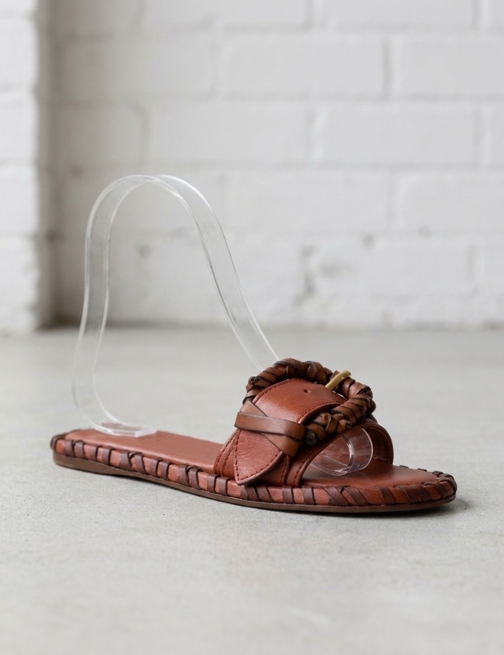 NEW ZIMMERMANN women's alchemy buckle slides in siena